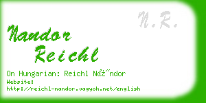 nandor reichl business card